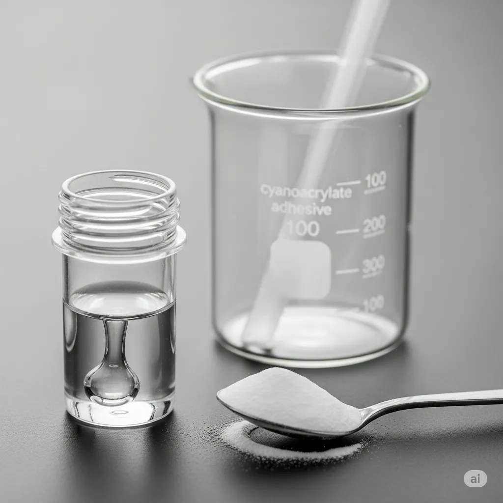 鍵は重曹のアルカリ性!瞬間接着剤の硬化時間を促進する化学的な原理