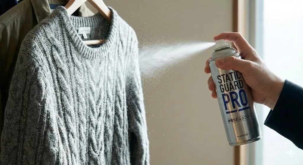 100均セリア静電気防止スプレーの実力！ゴムやブレスレット併用