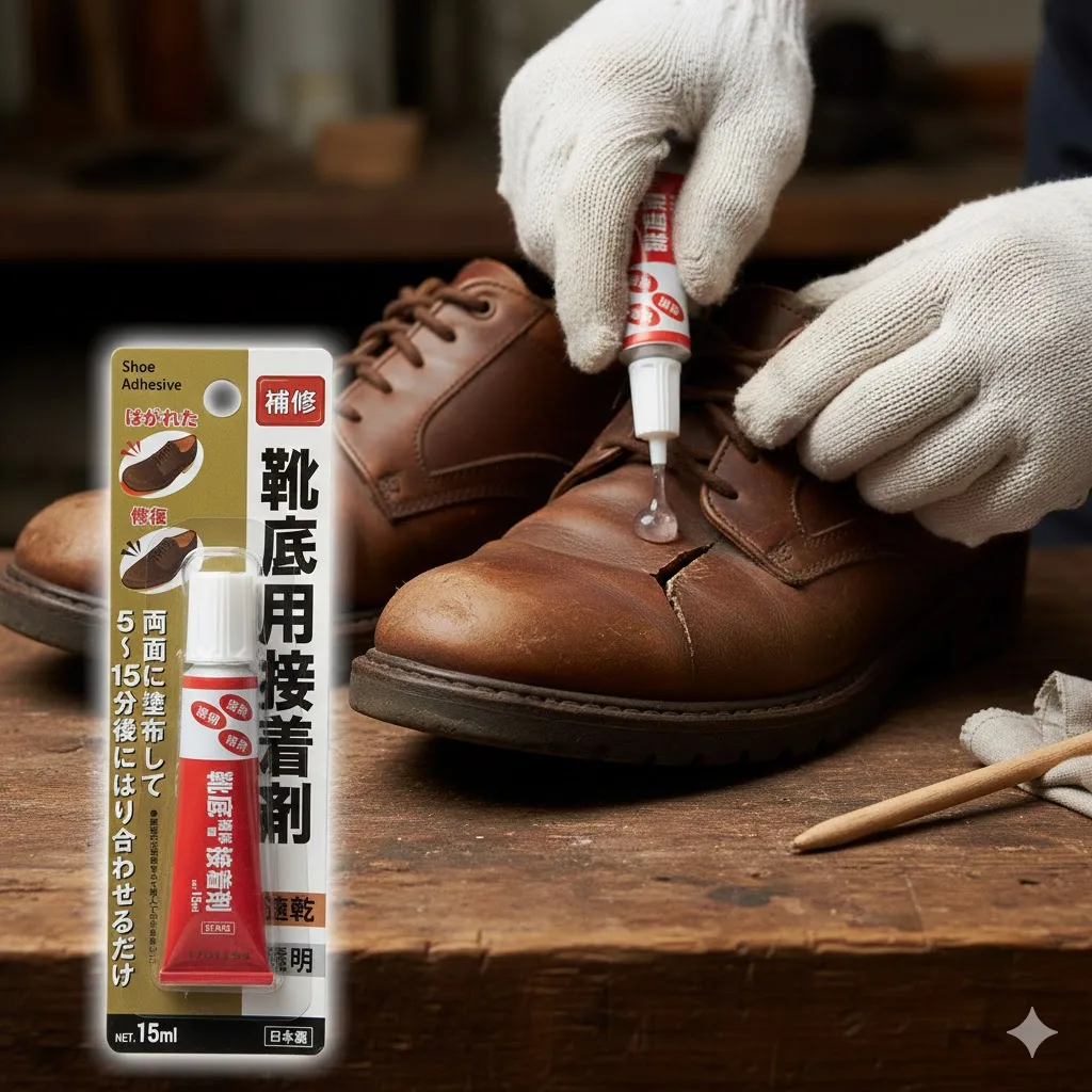 靴底穴修理ダイソーどこで買える？100均靴底肉盛りボンドと使い方