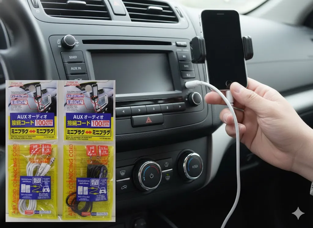 iPhone対応AUXケーブル100均販売中！音質やセリアの状況は？