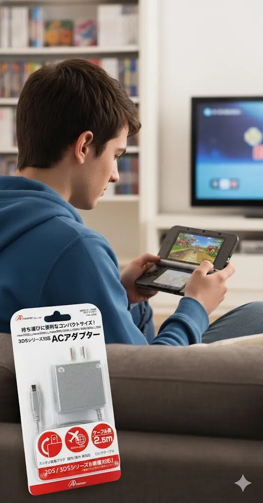 ニンテンドー3ds充電器代用｜100均のどこで買える？ダイソーセリア調査